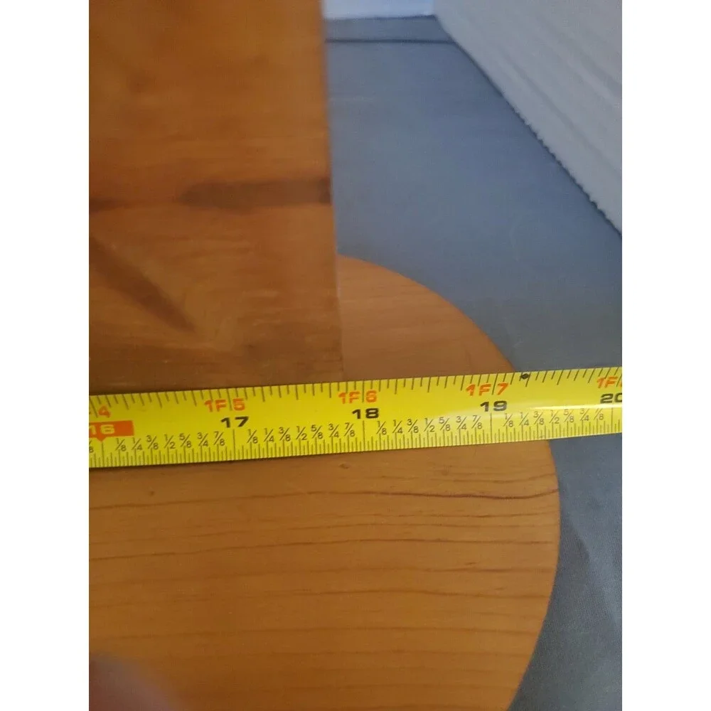 Vtg Hand Crafted Oak Wood Heart Shelf 3